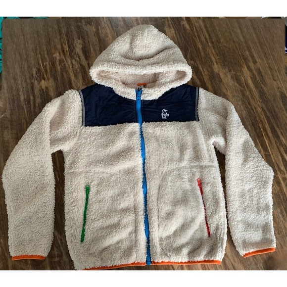 Chums Gorpcore Elmo Activewear Fleece Outdoor Hoodie Jacket Colorblock Unisex-S - Picture 2 of 8